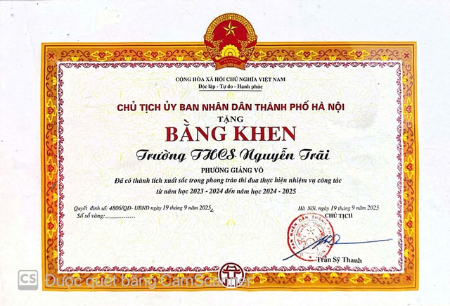 Vinh dự lớn – niềm tự hào của thầy và trò trường THCS Nguyễn Trãi- Ảnh 1. Vinh dự lớn – niềm tự hào của thầy và trò trường THCS Nguyễn Trãi- Ảnh 1.