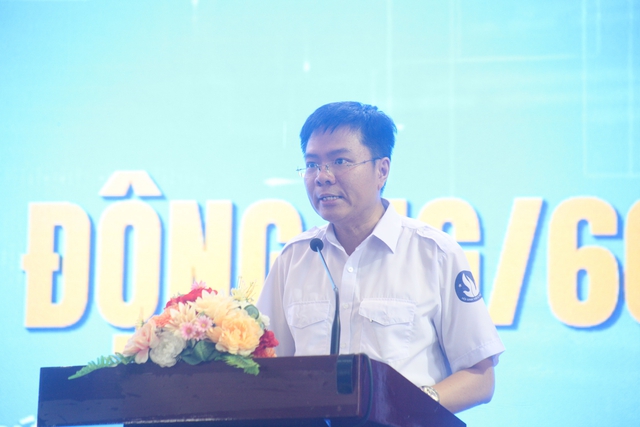 Đồng chí Nguyễn Đăng Khoa - PBT Thành Đoàn, Chủ nhiệm UBKT Thành Đoàn, Chủ tịch HSV Việt Nam TP.HCM phát biểu chỉ đạo Hội thảo.