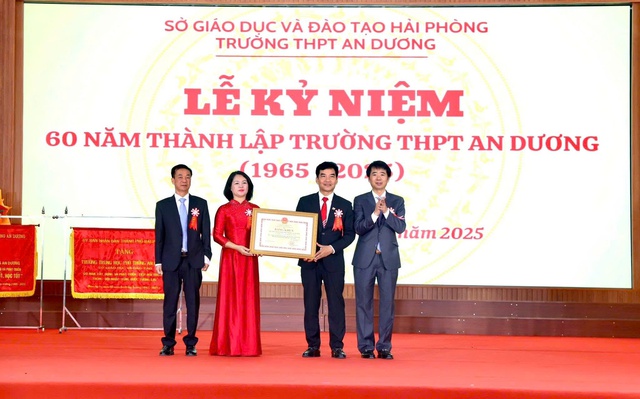 Kỷ niệm 60 năm th&agrave;nh lập Trường THPT An Dương: Dấu son truyền thống &ndash; Động lực vươn tầm tương lai- Ảnh 5.