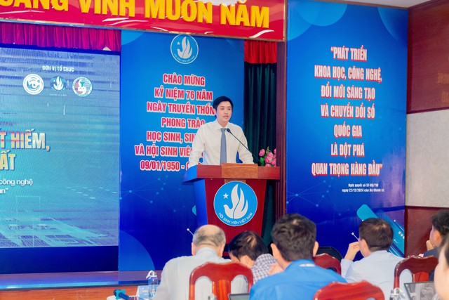 Đồng chí Lâm Tùng - PCT Thường trực TW HSV Việt Nam phát biểu chỉ đạo Hội thảo.