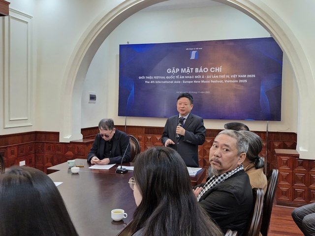 Nhạc sĩ Đỗ Hồng Quân - Chủ tịch Hội Nhạc sĩ Việt Nam chia sẻ thông tin về Festival quốc tế Âm nhạc Mới Á – Âu lần thứ IV.