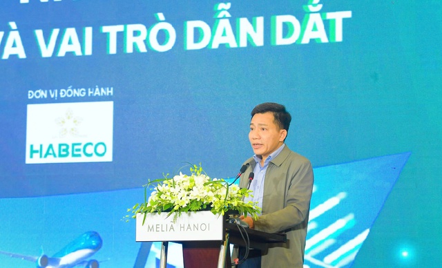 Ông Nguyễn Tất Thái - Phó Vụ trưởng Vụ Dự báo, thống kê - ổn định tiền tệ, tài chính (NHNN) phát biểu tại chương trình.