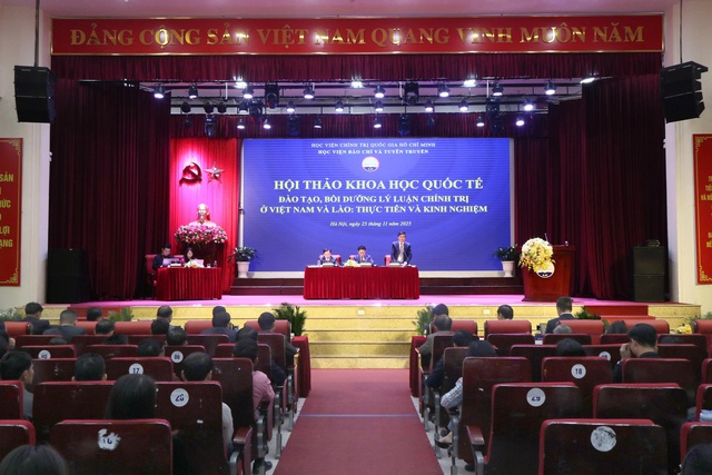 Hội thảo khoa học quốc tế “Đào tạo, bồi dưỡng lý luận chính trị ở Việt Nam và Lào: Thực tiễn và kinh nghiệm”- Ảnh 3.