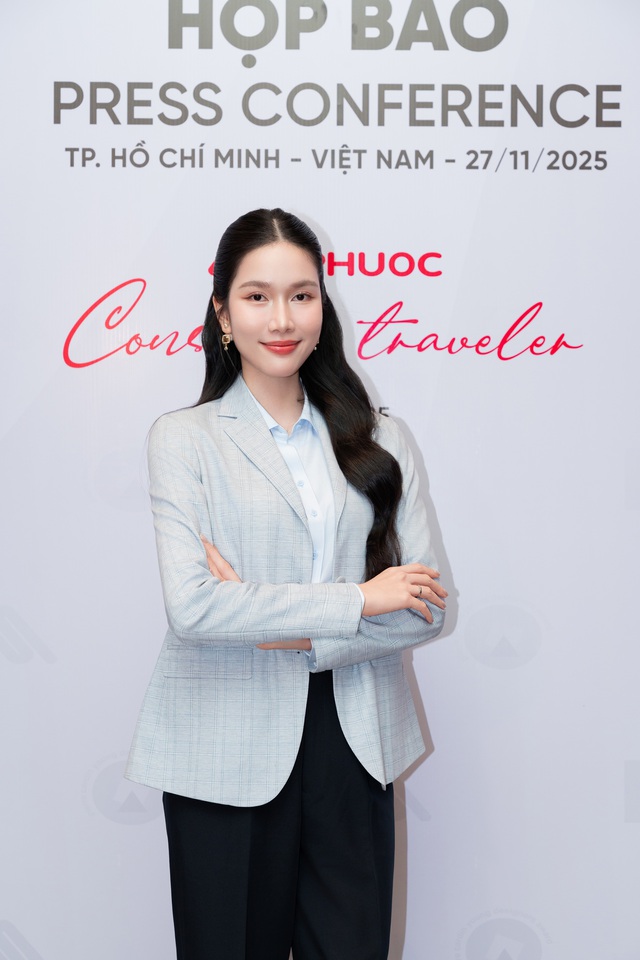 Á hậu Phương Anh, quán quân Vietnam's Next Top Model Lại Mai Hoa đổ bộ thảm đỏ họp báo công bố chuỗi sự kiện thời trang An Phước - Pierre Cardin 2025- Ảnh 7.