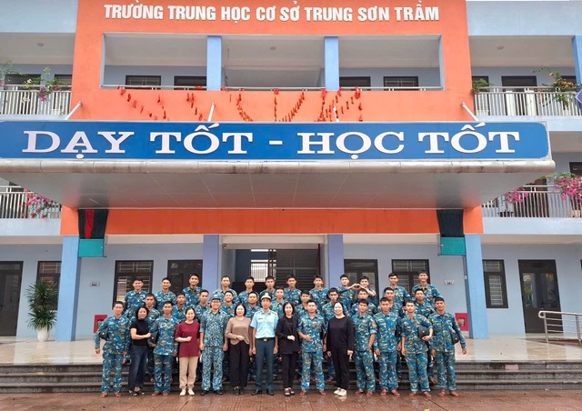 Học viện Phòng không – Không quân chung tay làm đẹp trường lich tuong thuat truc tiep bong da hom nay học cơ sở lich tuong thuat truc tiep bong da hom nay Sơn Trầm- Ảnh 5.