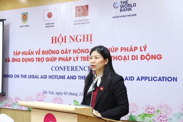 Hội nghị tập huấn về đường dây nóng trợ giúp pháp lý và ứng dụng trợ giúp pháp lý trên điện thoại di động- Ảnh 1.