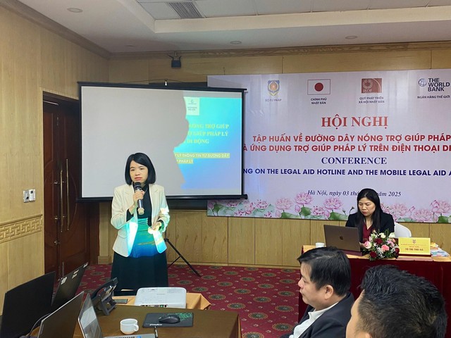 Hội nghị tập huấn về đường dây nóng trợ giúp pháp lý và ứng dụng trợ giúp pháp lý trên điện thoại di động- Ảnh 3.
