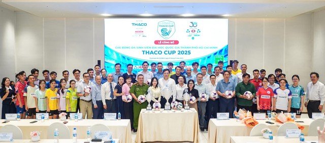 Chính thức khởi động giải bóng đá sinh viên Đại học Quốc gia -Hồ Chí Minh – THACO CUP2025- Ảnh 4.