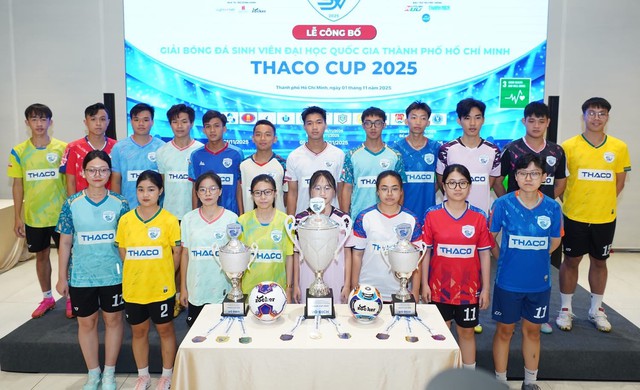 Chính thức khởi động giải bóng đá sinh viên Đại học Quốc gia -Hồ Chí Minh – THACO CUP2025- Ảnh 3.