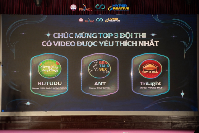 Đội thi ANT nằm trong Top 3 "Video được yêu thích nhất". Đội thi ANT nằm trong Top 3 "Video được yêu thích nhất".