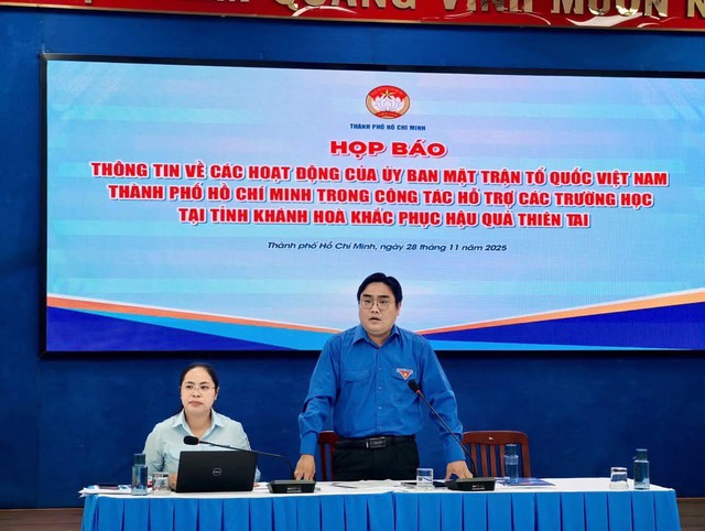 Tuổi trẻ TP. Hồ Chí Minh chung tay cùng Khánh Hòa: Nghĩa tình trong bão lũ, tiếp sức ngày đến trường- Ảnh 1.