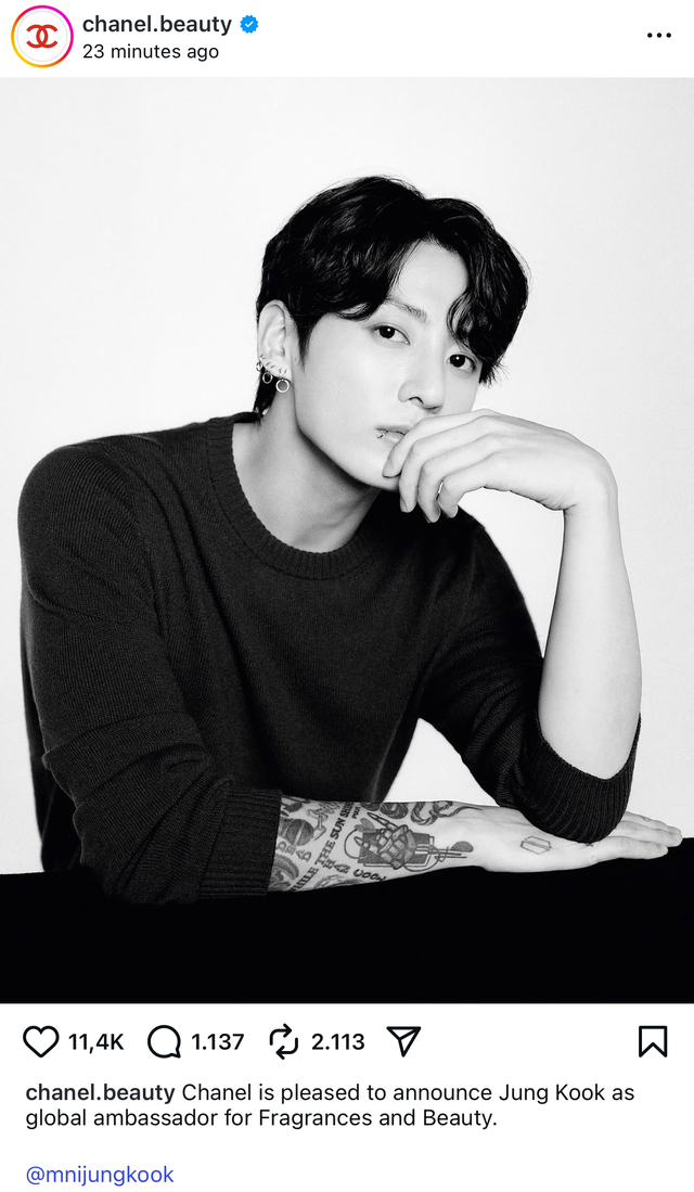 Chính thức: Chanel đã có được Jung Kook, em út BTS về cùng nhà với thành viên aespa- Ảnh 3. Chính thức: Chanel đã có được Jung Kook, em út BTS về cùng nhà với thành viên aespa- Ảnh 3.