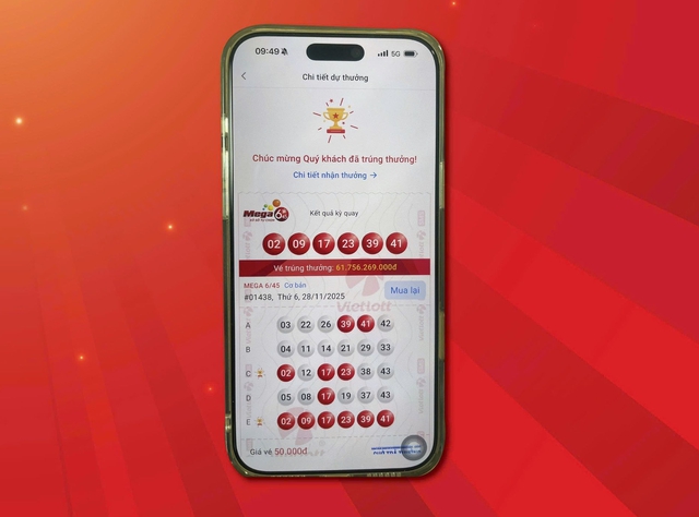 Vietlott có mức thưởng quá khủng cho ai trúng Power 6/55 tuần này!- Ảnh 2. Vietlott có mức thưởng quá khủng cho ai trúng Power 6/55 tuần này!- Ảnh 2.