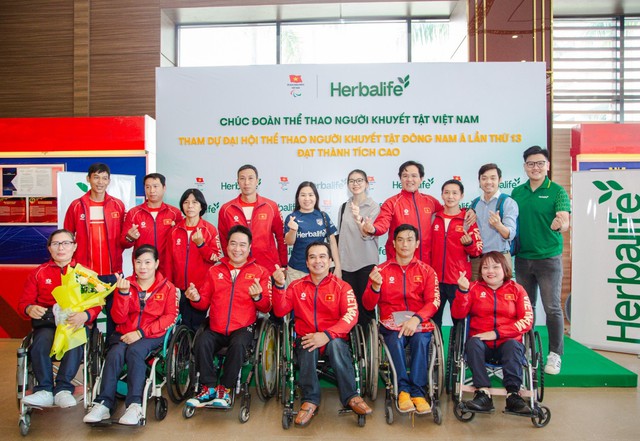 Herbalife Việt Nam đồng h&agrave;nh c&ugrave;ng Ủy Ban Paralympic Việt Nam tổ chức Lễ Xuất Qu&acirc;n của Đo&agrave;n Thể Thao Người Khuyết Tật Việt Nam tham dự ASEAN Para Games lần thứ 13 tại Th&aacute;i Lan- Ảnh 4.