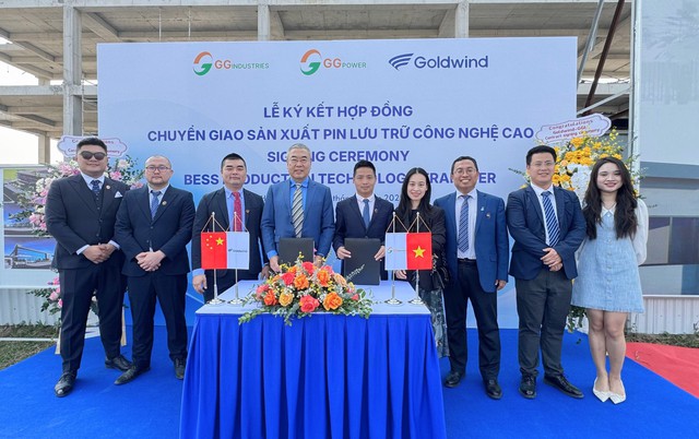 GG Industries ký hợp đồng nhận chuyển giao công nghệ sản xuất hệ thống pin lưu trữ năng lượng (BESS) với Tập đoàn Goldwind- Ảnh 2. GG Industries ký hợp đồng nhận chuyển giao công nghệ sản xuất hệ thống pin lưu trữ năng lượng (BESS) với Tập đoàn Goldwind- Ảnh 2.
