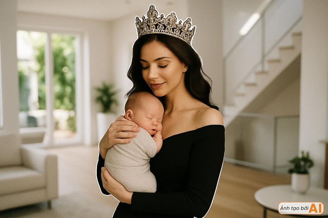 Á hậu của cuộc thi "chánh cung" mất tích bí ẩn, hoá ra vừa sinh quý tử đầu lòng!- Ảnh 1. Á hậu của cuộc thi "chánh cung" mất tích bí ẩn, hoá ra vừa sinh quý tử đầu lòng!- Ảnh 1.