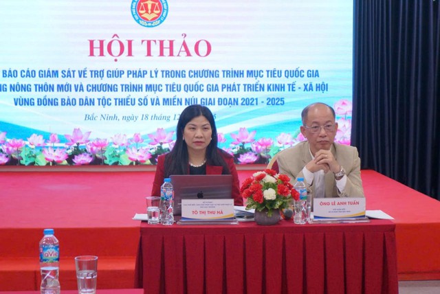 Ho&agrave;n thiện B&aacute;o c&aacute;o gi&aacute;m s&aacute;t việc thực hiện nội dung trợ gi&uacute;p ph&aacute;p l&yacute; trong c&aacute;c Chương tr&igrave;nh mục ti&ecirc;u quốc gia- Ảnh 1.