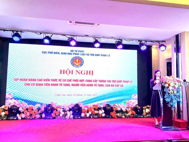 Nghệ An: Nâng cao năng lực trợ giúp pháp lý cho đội ngũ cán bộ tư pháp- Ảnh 1. Nghệ An: Nâng cao năng lực trợ giúp pháp lý cho đội ngũ cán bộ tư pháp- Ảnh 1.