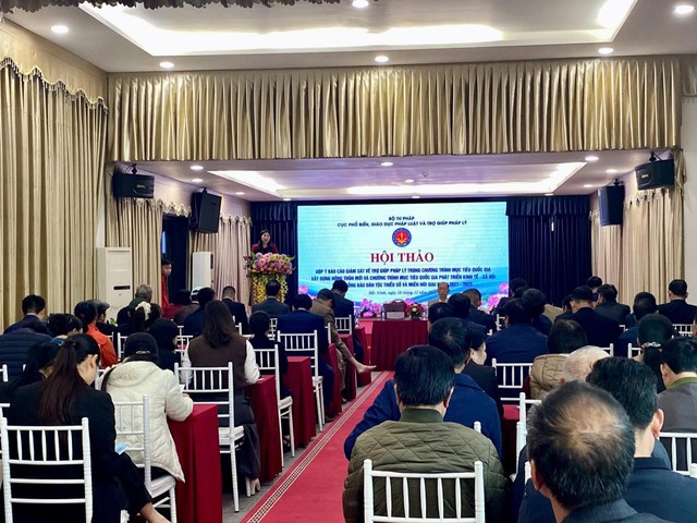 Ho&agrave;n thiện B&aacute;o c&aacute;o gi&aacute;m s&aacute;t việc thực hiện nội dung trợ gi&uacute;p ph&aacute;p l&yacute; trong c&aacute;c Chương tr&igrave;nh mục ti&ecirc;u quốc gia- Ảnh 2.