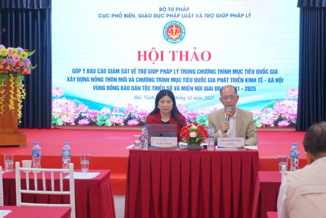 Ho&agrave;n thiện B&aacute;o c&aacute;o gi&aacute;m s&aacute;t việc thực hiện nội dung trợ gi&uacute;p ph&aacute;p l&yacute; trong c&aacute;c Chương tr&igrave;nh mục ti&ecirc;u quốc gia- Ảnh 5.