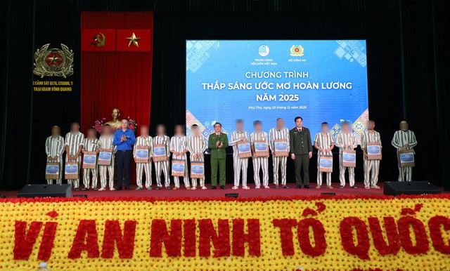 &ldquo;Thắp s&aacute;ng ước mơ ho&agrave;n lương&rdquo; cho phạm nh&acirc;n trong độ tuổi thanh ni&ecirc;n tại Trại giam Vĩnh Quang- Ảnh 2.