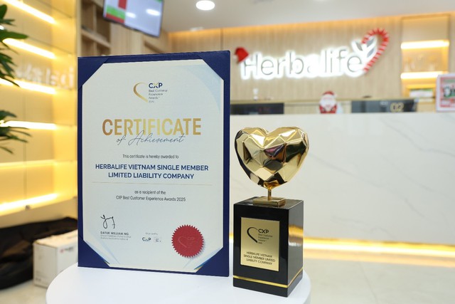Herbalife Việt Nam đạt giải thưởng khu vực "CXP Trải Nghiệm Kh&aacute;ch H&agrave;ng Xuất Sắc" năm 2025- Ảnh 3.