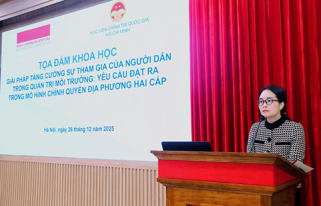 Học viện Ch&iacute;nh trị quốc gia Hồ Ch&iacute; Minh tổ chức tọa đ&agrave;m khoa học về tăng cường sự tham gia của người d&acirc;n trong quản trị m&ocirc;i trường- Ảnh 4.