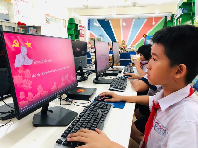 Trung tâm 286: Hiệu quả rõ nét từ mô hình "tin học cho em" tại Trường Tiểu học Nguyễn Trãi- Ảnh 3.