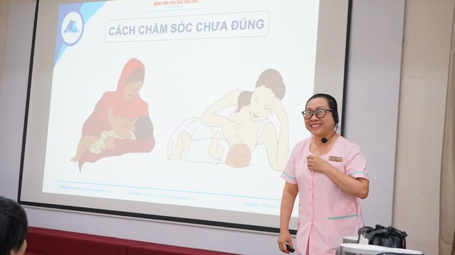 Không khí ấm áp tại lớp học tiền sản Bệnh viện Phụ sản MêKông: Trang bị kiến thức – truyền hơi ấm yêu thương cho hành trình làm cha mẹ- Ảnh 1. Không khí ấm áp tại lớp học tiền sản Bệnh viện Phụ sản MêKông: Trang bị kiến thức – truyền hơi ấm yêu thương cho hành trình làm cha mẹ- Ảnh 1.