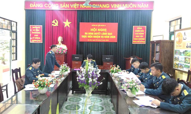 Đảng ủy Tiểu đoàn 5, Học viện Phòng không-Không quân: Ra Nghị quyết lãnh đạo thực hiện nhiệm vụ năm 2026- Ảnh 1. Đảng ủy Tiểu đoàn 5, Học viện Phòng không-Không quân: Ra Nghị quyết lãnh đạo thực hiện nhiệm vụ năm 2026- Ảnh 1.