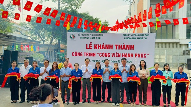 Bệnh viện Lê Văn Thịnh tổ chức Lễ khánh thành Công trình công viên Hạnh phúc- Ảnh 1.