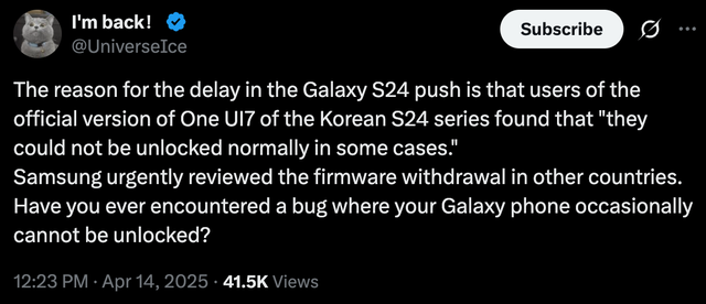 Samsung giải thích lý do One UI 7 bị trì hoãn- Ảnh 3. Samsung giải thích lý do One UI 7 bị trì hoãn- Ảnh 3.