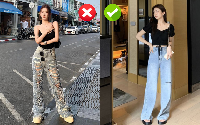 5 kiểu quần jeans tưởng đẹp mà phá dáng, mặc sai bạn xấu đi chục lần- Ảnh 4. 5 kiểu quần jeans tưởng đẹp mà phá dáng, mặc sai bạn xấu đi chục lần- Ảnh 4.