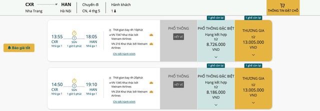 Vé máy bay dịp 30/4 tăng chóng mặt: Một địa điểm có giá vé tăng gần gấp đôi dù đi bất kì đâu- Ảnh 3. Vé máy bay dịp 30/4 tăng chóng mặt: Một địa điểm có giá vé tăng gần gấp đôi dù đi bất kì đâu- Ảnh 3.