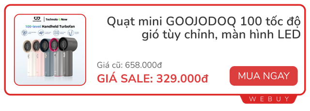 6 mẫu quạt mini tiện lợi: gió mát, pin trâu cực cần cho những ngày nóng nực sắp tới- Ảnh 6.