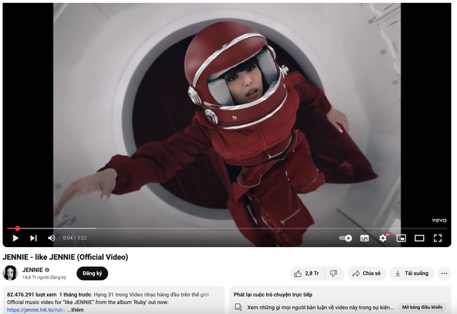 10 MV Kpop nhiều view nhất đầu 2025: Hạng 1 gây sốc, Jennie hay Lisa đỉnh hơn?- Ảnh 3. 10 MV Kpop nhiều view nhất đầu 2025: Hạng 1 gây sốc, Jennie hay Lisa đỉnh hơn?- Ảnh 3.