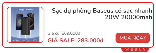 Săn sale cuối tháng: Tất tần tật những món đồ cần cho nghỉ Lễ từ quạt, sạc dự phòng, balo... đều giảm sâu- Ảnh 2.