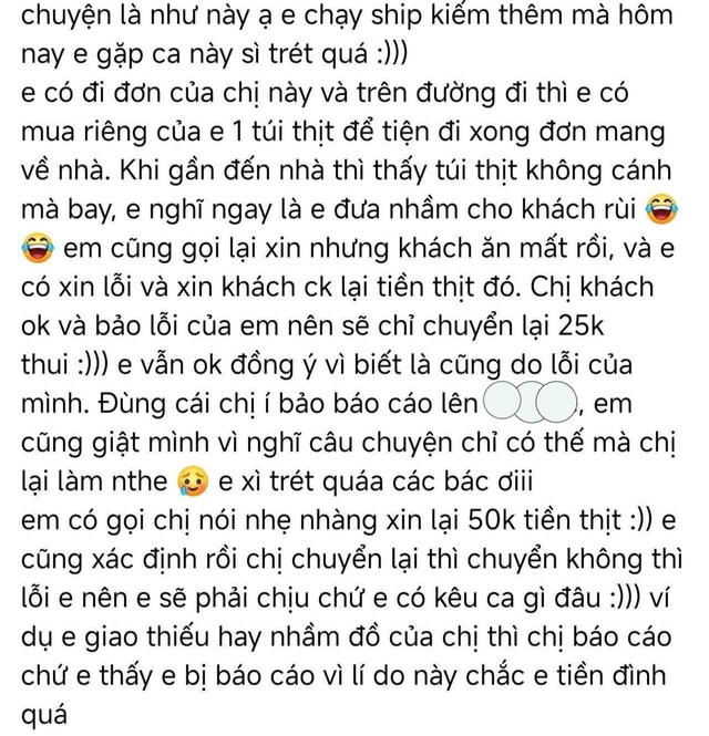Anh shipper giao nhầm túi thịt bò, bị khách "tổng sỉ vả" khiến hơn 300.000 người bức xúc dùm!- Ảnh 1. Anh shipper giao nhầm túi thịt bò, bị khách "tổng sỉ vả" khiến hơn 300.000 người bức xúc dùm!- Ảnh 1.