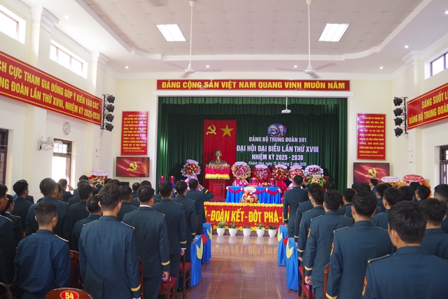Đảng bộ Trung đoàn 591 tổ chức thành công Đại hội đại biểu nhiệm kỳ 2025 - 2030- Ảnh 1. Đảng bộ Trung đoàn 591 tổ chức thành công Đại hội đại biểu nhiệm kỳ 2025 - 2030- Ảnh 1.