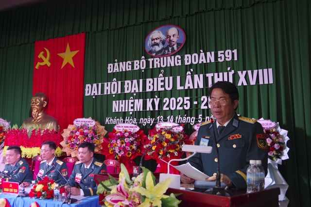 Đảng bộ Trung đoàn 591 tổ chức thành công Đại hội đại biểu nhiệm kỳ 2025 - 2030- Ảnh 2. Đảng bộ Trung đoàn 591 tổ chức thành công Đại hội đại biểu nhiệm kỳ 2025 - 2030- Ảnh 2.