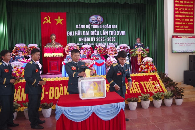 Đảng bộ Trung đoàn 591 tổ chức thành công Đại hội đại biểu nhiệm kỳ 2025 - 2030- Ảnh 5. Đảng bộ Trung đoàn 591 tổ chức thành công Đại hội đại biểu nhiệm kỳ 2025 - 2030- Ảnh 5.