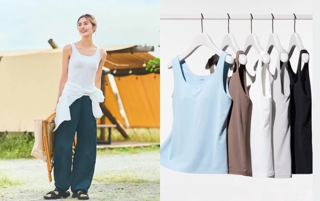 8 món đồ UNIQLO nhất định phải mua hè 2025: Áo thun siêu mát, áo khoác chống UV nhiều màu đẹp- Ảnh 9. 8 món đồ UNIQLO nhất định phải mua hè 2025: Áo thun siêu mát, áo khoác chống UV nhiều màu đẹp- Ảnh 9.