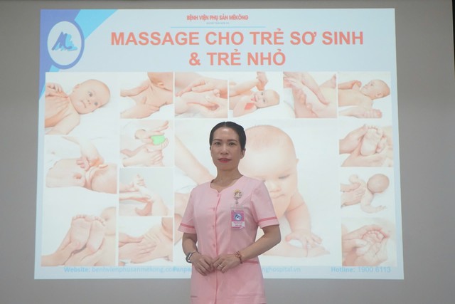 Sôi nổi lớp học tiền sản cuối tuần tại Bệnh viện Phụ sản MêKông: Cùng học cách massage tay cho trẻ- Ảnh 2. Sôi nổi lớp học tiền sản cuối tuần tại Bệnh viện Phụ sản MêKông: Cùng học cách massage tay cho trẻ- Ảnh 2.