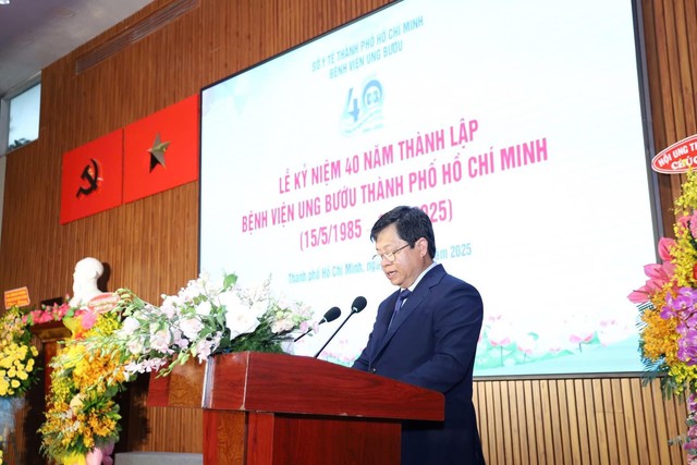 Bệnh viện Ung Bướu Thành phố Hồ Chí Minh kỷ niệm 40 năm thành lập: Hành trình y đức, chuyên sâu và đổi mới vì người bệnh- Ảnh 1. Bệnh viện Ung Bướu Thành phố Hồ Chí Minh kỷ niệm 40 năm thành lập: Hành trình y đức, chuyên sâu và đổi mới vì người bệnh- Ảnh 1.