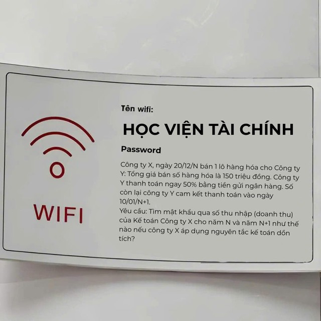 Ngỡ ngàng trước wifi một trường ĐH tại Hà Nội: Gợi ý mật khẩu giải như đề thi, muốn truy cập được phải biết... chia tài sản- Ảnh 2. Ngỡ ngàng trước wifi một trường ĐH tại Hà Nội: Gợi ý mật khẩu giải như đề thi, muốn truy cập được phải biết... chia tài sản- Ảnh 2.