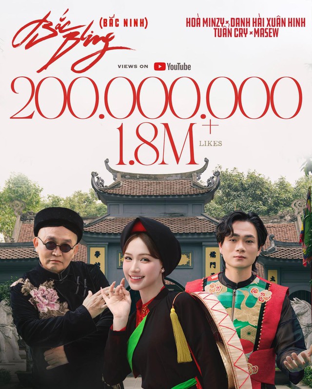 5 MV đạt 200 triệu view nhanh nhất Việt Nam: Hoà Minzy được “quốc dân độ” vươn lên Top 1, Sơn Tùng xếp sau nhân tố tranh cãi- Ảnh 5. 5 MV đạt 200 triệu view nhanh nhất Việt Nam: Hoà Minzy được “quốc dân độ” vươn lên Top 1, Sơn Tùng xếp sau nhân tố tranh cãi- Ảnh 5.