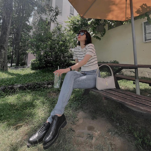 Mùa hè là phải mặc đồ trắng, muốn sành điệu với kiểu trang phục này thì tham khảo Hải Tú- Ảnh 8. Mùa hè là phải mặc đồ trắng, muốn sành điệu với kiểu trang phục này thì tham khảo Hải Tú- Ảnh 8.