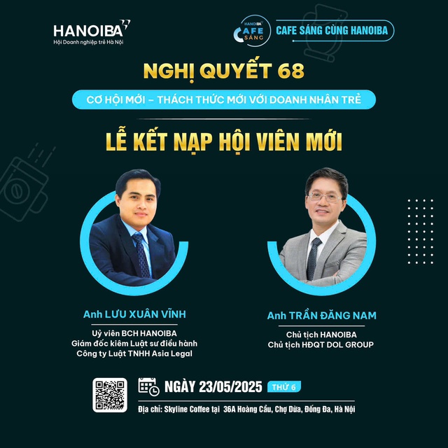 Ảnh số 1: Hai diễn giả của chương trình: Anh Trần Đăng Nam, Phó Chủ tịch Trung ương Hội Doanh nhân trẻ Việt Nam, Chủ tịch Hội Doanh nghiệp trẻ Hà Nội và Anh Lưu Xuân Vĩnh - Ủy viên BCH Hội Doanh nghiệp trẻ Hà Nội, Giám đốc/Luật sư điều hành công ty Luật Asia Legal. Ảnh số 1: Hai diễn giả của chương trình: Anh Trần Đăng Nam, Phó Chủ tịch Trung ương Hội Doanh nhân trẻ Việt Nam, Chủ tịch Hội Doanh nghiệp trẻ Hà Nội và Anh Lưu Xuân Vĩnh - Ủy viên BCH Hội Doanh nghiệp trẻ Hà Nội, Giám đốc/Luật sư điều hành công ty Luật Asia Legal.