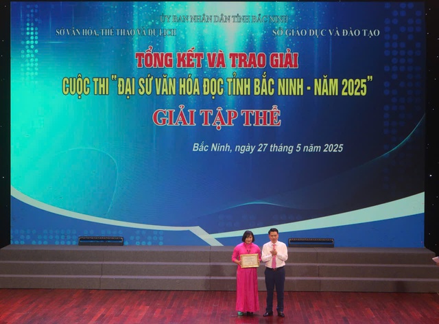 Tổng kết và trao hơn 144 giải trong Cuộc thi Đại sứ Văn hóa đọc tỉnh Bắc Ninh năm 2025- Ảnh 4. Tổng kết và trao hơn 144 giải trong Cuộc thi Đại sứ Văn hóa đọc tỉnh Bắc Ninh năm 2025- Ảnh 4.