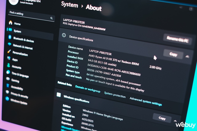 Cận cảnh loạt laptop gaming ASUS ROG sử dụng GPU RTX 50 Series vừa ra mắt tại Việt Nam: Giá lên tới hơn 140 triệu đồng- Ảnh 18. Cận cảnh loạt laptop gaming ASUS ROG sử dụng GPU RTX 50 Series vừa ra mắt tại Việt Nam: Giá lên tới hơn 140 triệu đồng- Ảnh 18.
